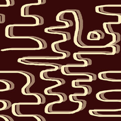 Tribal style pattern in earthy colors, trendy design, texture.