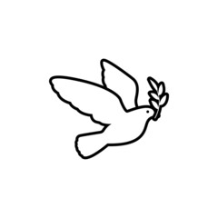 Pigeon icon design template vector isolated illustration