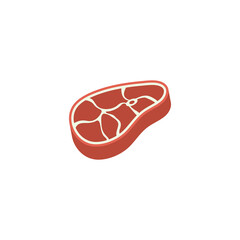 Meat icon design template vector isolated illustration