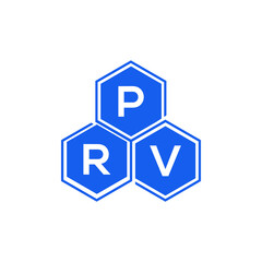 PRV letter logo design on White background. PRV creative initials letter logo concept. PRV letter design. 