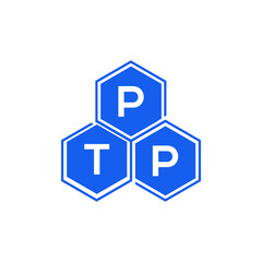 Obraz premium PTP letter logo design on White background. PTP creative initials letter logo concept. PTP letter design. 