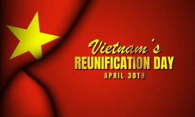 Vietnam’s Reunification Day Background Design.