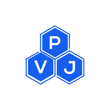 PVJ letter logo design on black background. PVJ creative initials letter logo concept. PVJ letter design. 