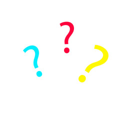 many qustion mark symbol on background