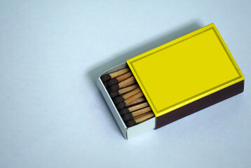 Matches box on white background
