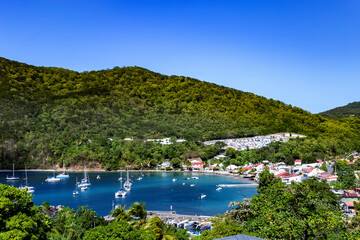 Bay of Deshaies, Basse-Terre, Guadeloupe, Lesser Antilles, Caribbean.