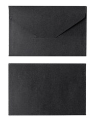 Black Envelope isolated on a white background