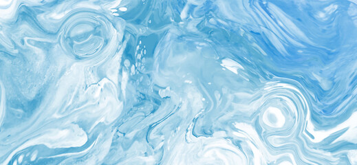 Obraz na płótnie Canvas Elegant banner template design with blue paint.