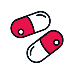 two capsules drugs