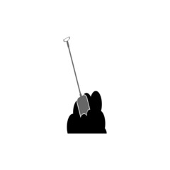 shovel icon design illustration