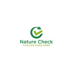 Check leaf logo vegetarian quality ecology vegan green eco element organic symbol