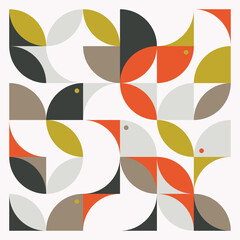 Abstract Vector Pattern Graphics Made With Various Geometric Shapes and Elements