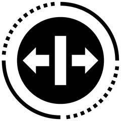 SHRINK glyph icon,linear,outline,graphic,illustration