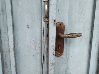 The rusty doorknob