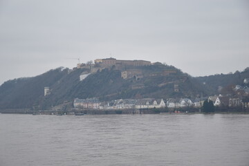 Fototapeta na wymiar Festung Ehrenbreitstein, Koblenz