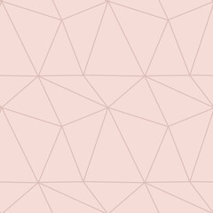 modern mosaic seamless pattern with pastel color abstract triangles and thin lines