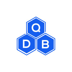 QDB letter logo design on black background. QDB  creative initials letter logo concept. QDB letter design.