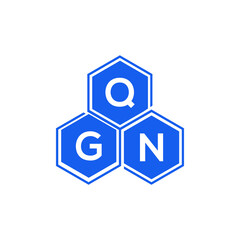 QGN letter logo design on black background. QGN  creative initials letter logo concept. QGN letter design.