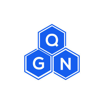 QGN letter logo design on black background. QGN  creative initials letter logo concept. QGN letter design.