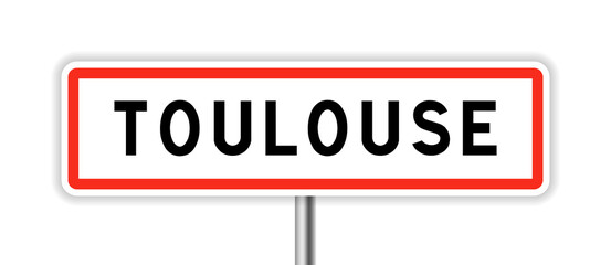Toulouse panneaux de ville, France