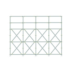 scaffolding on a white background.