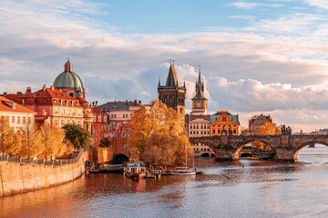 prague, river, architecture, city, bridge, europe, castle, travel, czech, tower, water, vltava,...