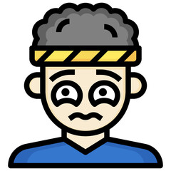 SAD filled outline icon,linear,outline,graphic,illustration