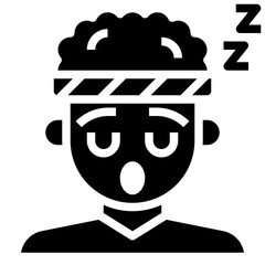 SLEEPING glyph icon,linear,outline,graphic,illustration