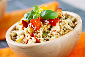 CousCous Bowl whit Meat and Mixed Grilled Vegetables