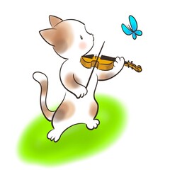 violin & cat 1
