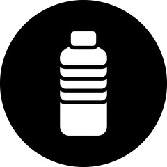 plastic bottle glyph icon