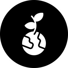 sprout glyph icon