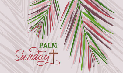 Palm Sunday. Vector illustration