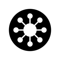 Share vector icon set. Arrow symbol. button connection illustration sign collection.