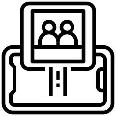photo line icon,linear,outline,graphic,illustration