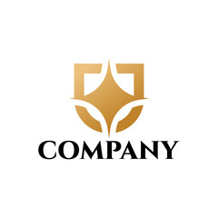 star shield logo design
