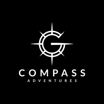 letter G compass logo design