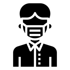 LIBRARIAN glyph icon,linear,outline,graphic,illustration