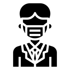 MANAGER glyph icon,linear,outline,graphic,illustration
