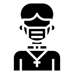 PRIEST glyph icon,linear,outline,graphic,illustration