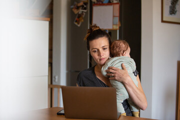New Mum trying to work from home with her newborn