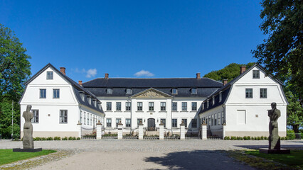 Fototapeta na wymiar Hafslund Manor (Hafslund Hovedgård) in Sarpsborg, Norway.