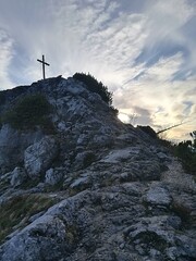 Fototapeta premium Mehrere Gipfel in den bayerischen Voralpen. 
