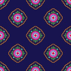 seamless pattern with flowers, Ethnic,tribal,textile,tribal,ikat,African,American,Aztec,fabric,geometric,motif,mandalas,native,bohemian,boho,carpet,india,Asia,illustrated,pattern,patterns
