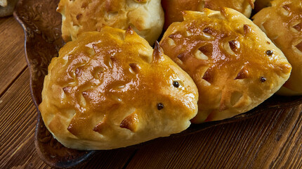 Children's pies figurines hedgehogs