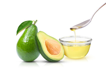 avocado oil on white