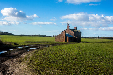 Obraz premium Derelict farmhouse in Lancashire, UK.