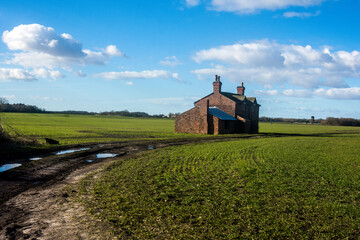 Fototapeta na wymiar Derelict farmhouse in Lancashire, UK.