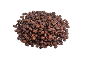 Coffee Bean Isolated on white background texture