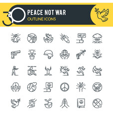 Peace Outline Icons